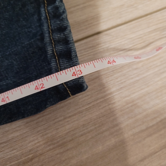 Lee Straight Leg 100% Cotton Sturdy Blue Jeans Size 38 x 32 - Picture 10 of 11